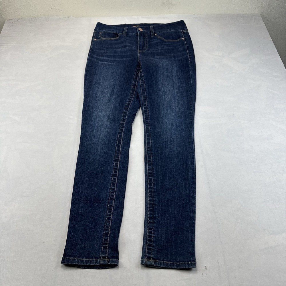 Seven7 Womens Jeans Size 8 Dark Wash Blue Denim Skinny Stretch